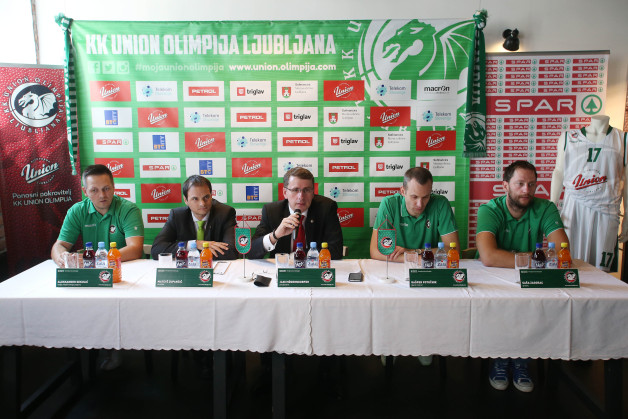 Union Olimpija press conference in Union Brewery before start of 2015/2016 basketball season, Ljulbjana, Slovenia on September 21, 2015